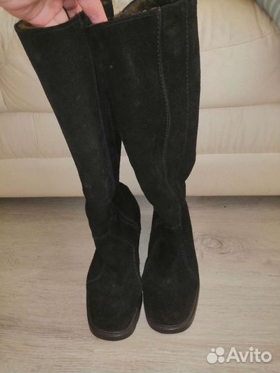 Сапоги женские, натуральная замша, фирмы Марко