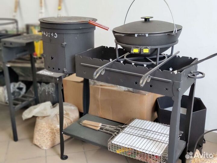 Мангал + Уголь + Кочерга + Совок