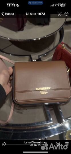 Сумка натуральная кожа Burberry