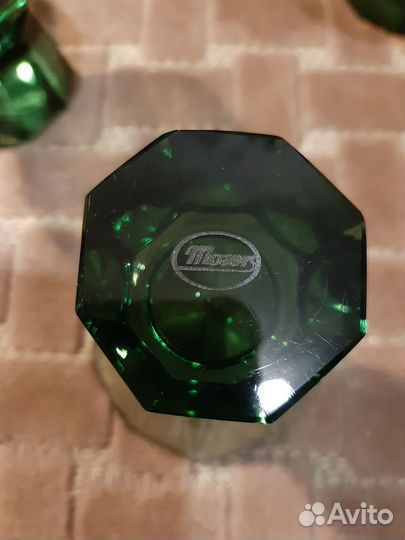 Хрустальный графин с рюмками Moser Чехословакия