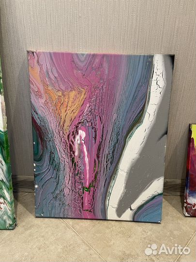 Акриловые картины. Флюид Арт