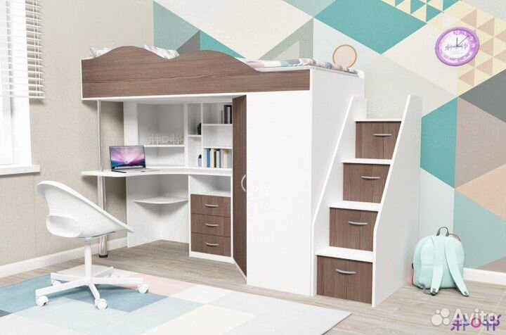 Кровать чердак