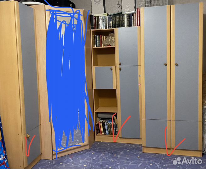 Продам детскую стенку б/у со столом