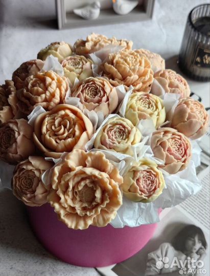 Букет из шоколадных цветов, шоколадные пионы