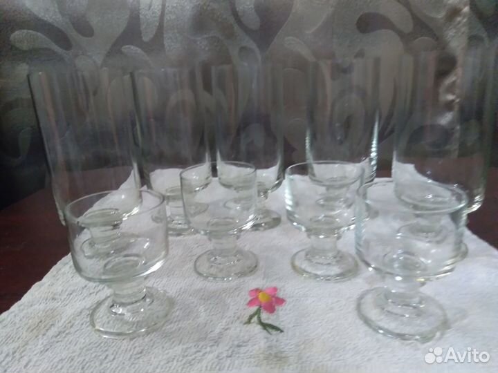 Бокалы фужеры рюмки