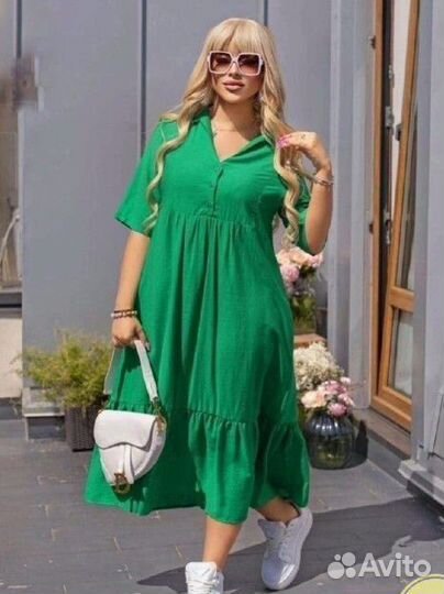 Платье летнее женское большие размеры 54-62