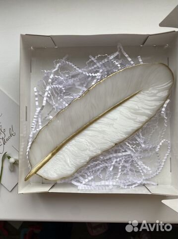 Подставки Перо и Лист Гинго Подарок в коробке