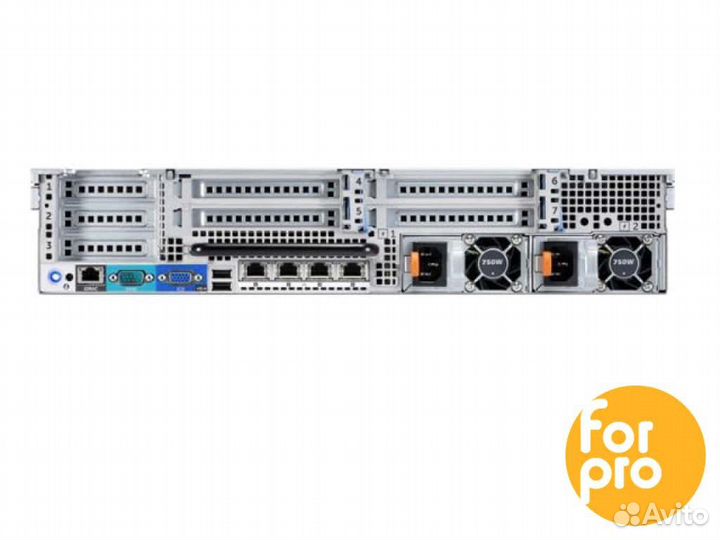 Сервер dell R720 8LFF 2xE5-2690v2 320GB, H710