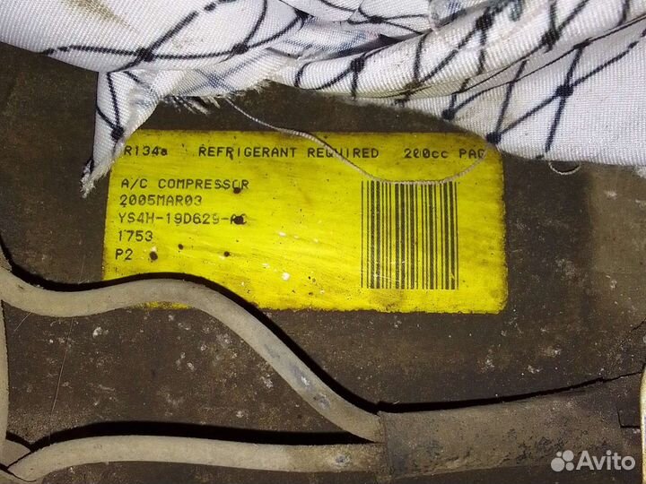 Компрессор кондиционера Форд Фьюжен 1.6 МКПП 2005г