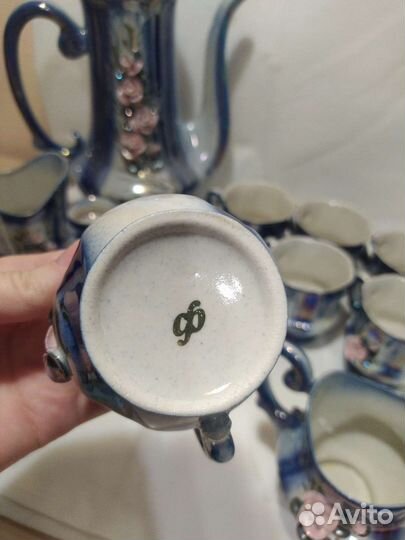 Сервиз кофейный. Лепнина