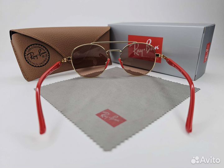 Очки Ray Ban 3696-M F029/Z2 Ferrari Розовое Стекло