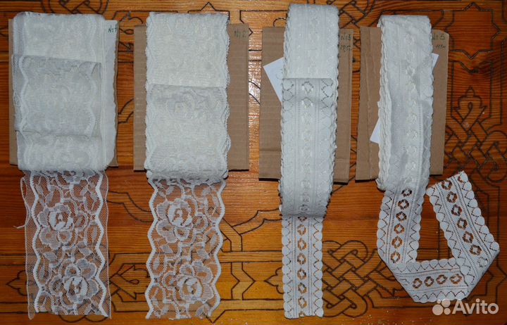 Лента кружевная белая СССР