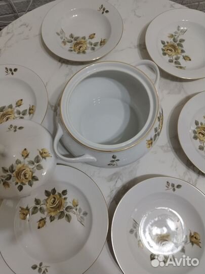 Супница и тарелки Kahla ГДР