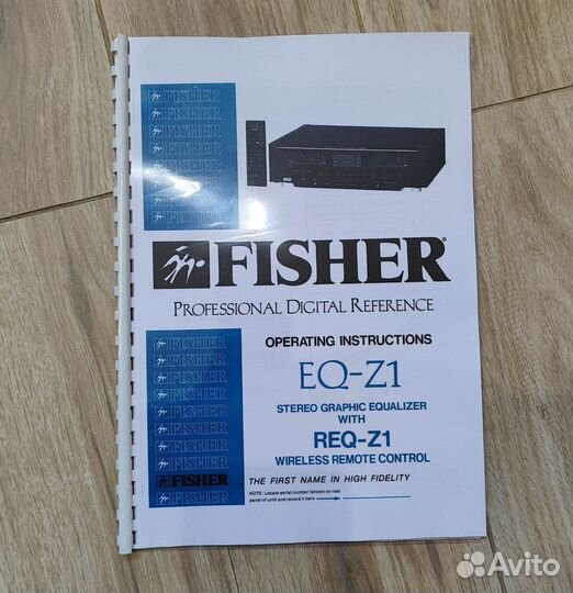 Fisher RS Z-1. CRW Z-1. DAC Z-1, EQ Z-1 инструкция