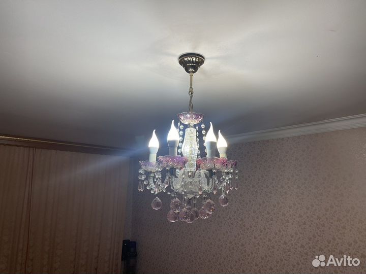 Люстры хрустальные бу