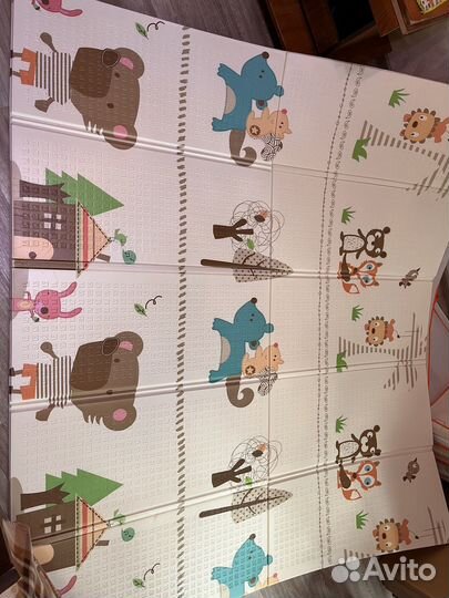 Детский коврик для ползания складной