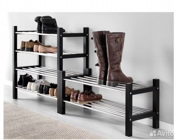 Стеллаж IKEA полка для обуви, вешалка IKEA