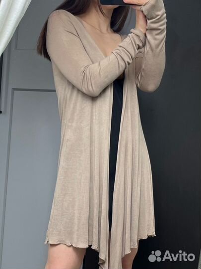 Удлиненный кардиган тонкий