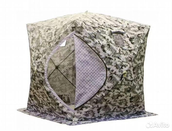 Палатка-Куб утепленная трехслойная 220-220-225cм