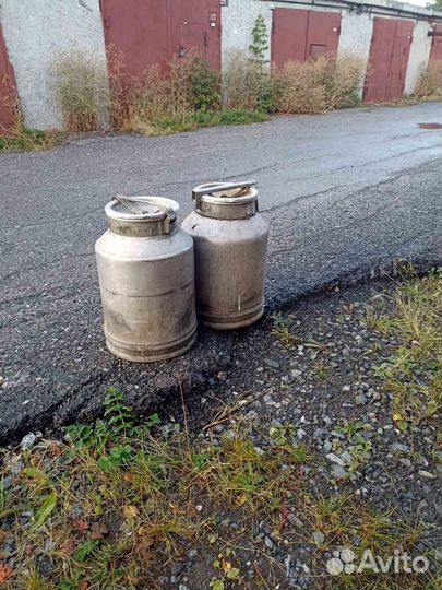 Фляга 40 литров алюминиевая 2 штуки