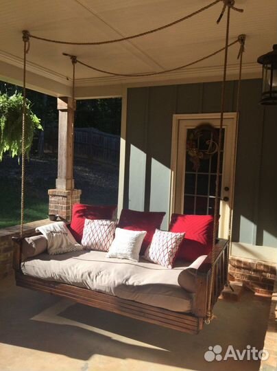 Подвесная кровать качель