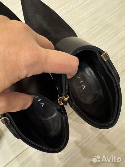 Ботильоны Vicini Италия 38 р замша/кожа