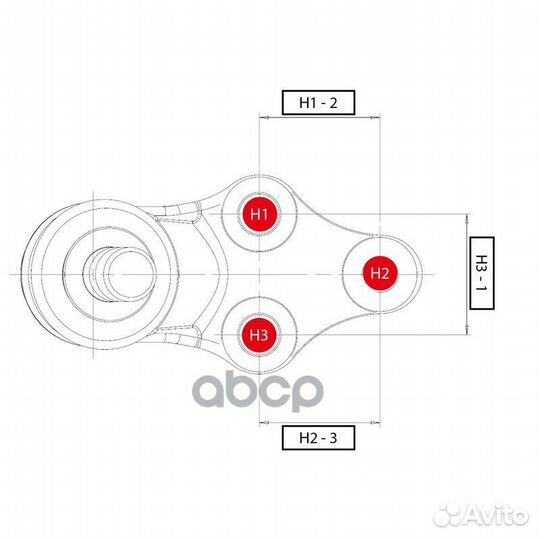 Cbre-6R Опора шаровая перед прав CB0347R CTR