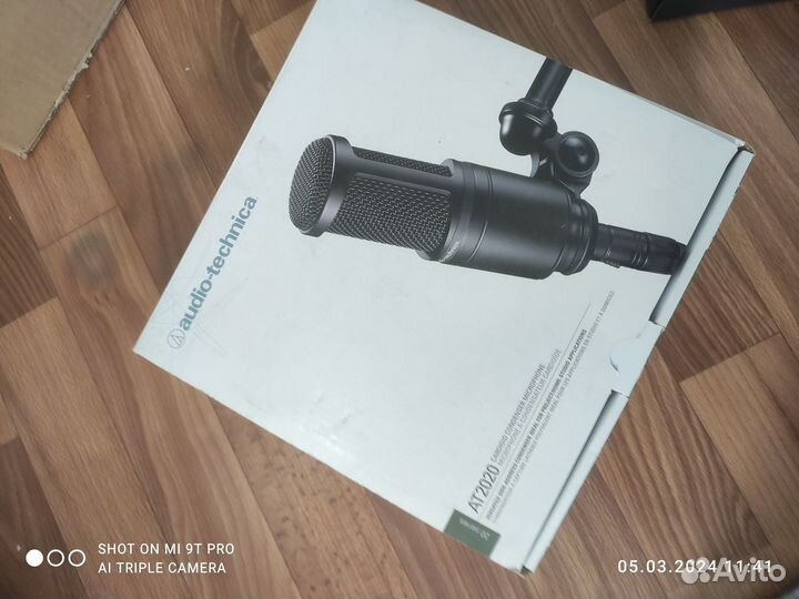 Audio Technica AT2020 XLR микрофон+full комплект