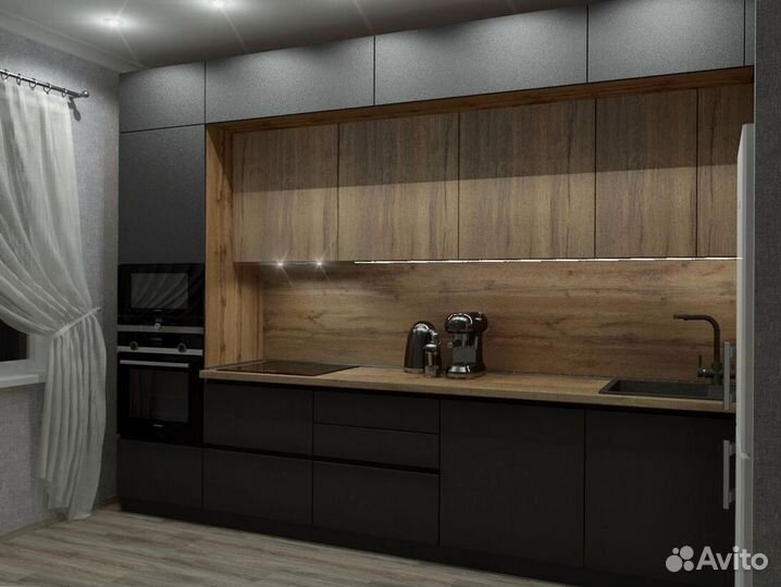 Кухня в потолок на заказ