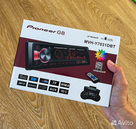 Автомагнитола Pioneer с bluetooth новая, гарантия