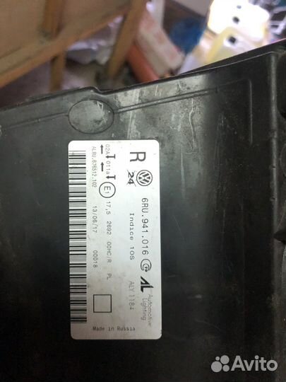 Передние фары на volkswagen polo