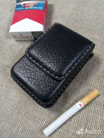 Портсигар кожаный