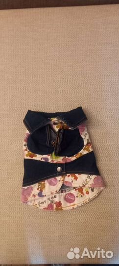 Джинсовое платье для маленькой собачки