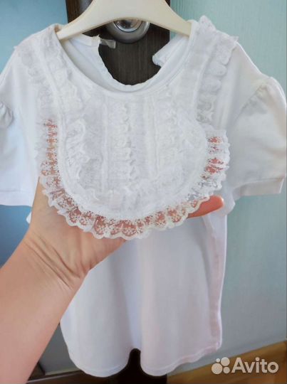 Блузка белая для девочек