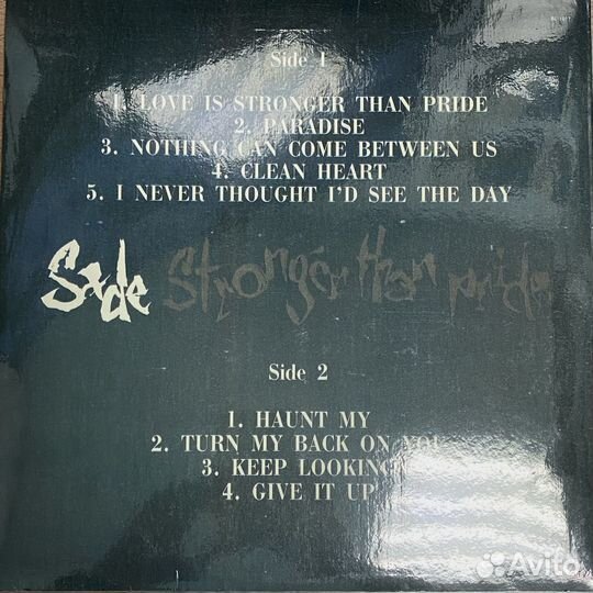 Винил пластинка Sade - stronger than pride