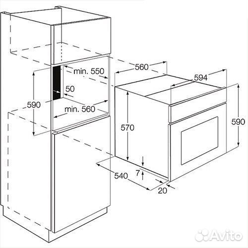 Духовой шкаф Electrolux EOB 53004 X Новый