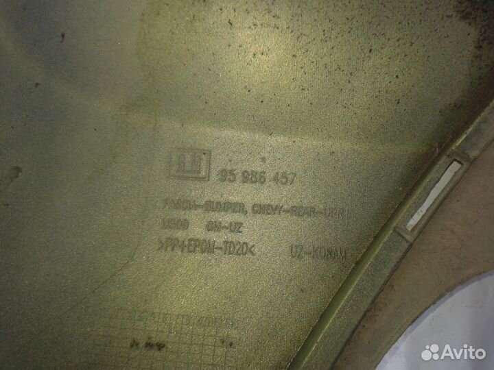 Chevrolet Spark Бампер задний