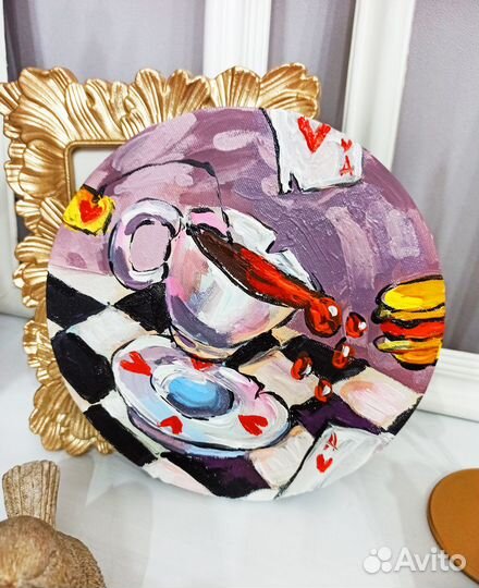 Картина Алиса в стране чудес натюрморт