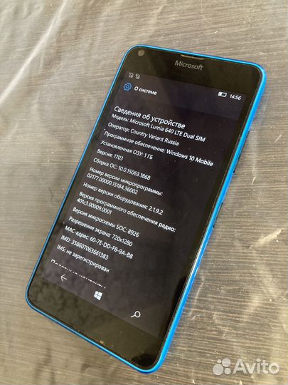 Телефон Microsoft lumia 640 lte dual sim