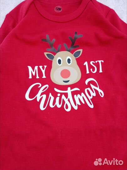 Боди и носочки новогодние