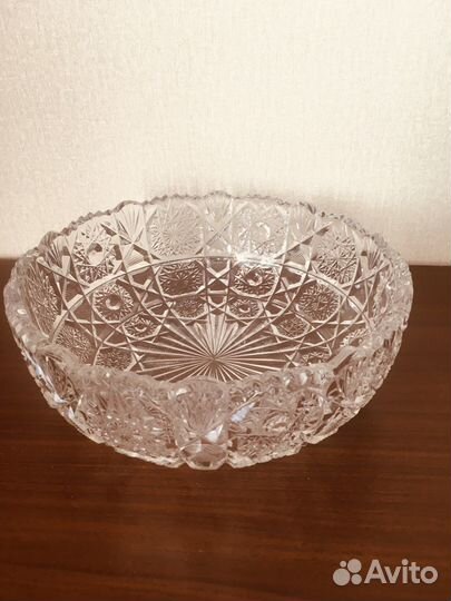 Ваза для фруктов хрусталь