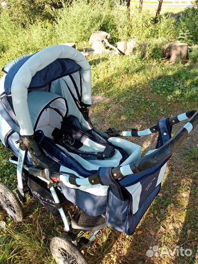 Детские коляски 2 в 1 на больших колесах