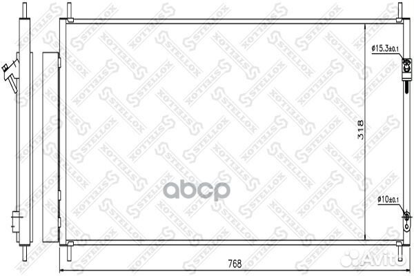 10-45271-SX радиатор кондиционера Honda Jazz 1