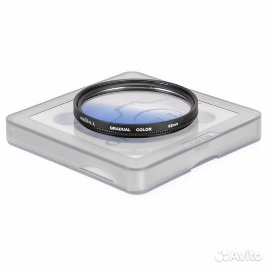Светофильтр Green-L градиентный небесно-голубой 62