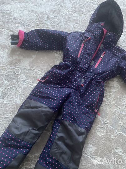 Зимний комбинезон для девочки 116 122 бу