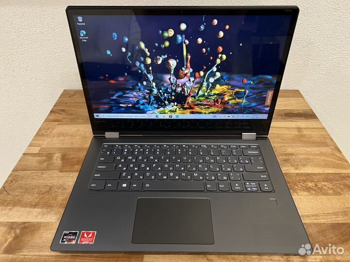 Сенсорный Lenovo Yoga Ryzen 3 8Gb DDR4 SSD металл