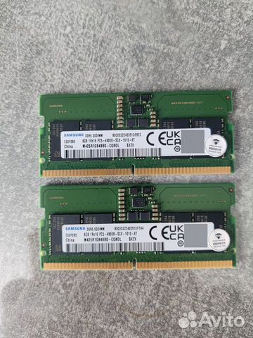 Память SO-dimm DDR5 4800mh 16gb (2х8gb)