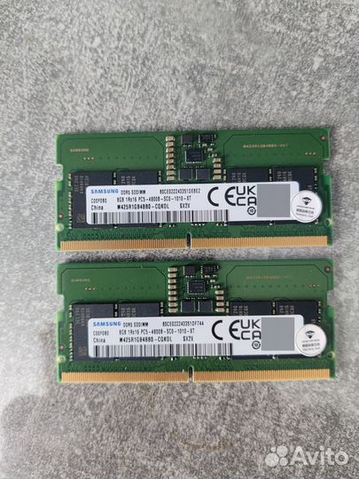 Память SO-dimm DDR5 4800mh 16gb (2х8gb)