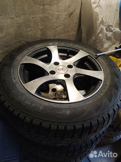 Колеса в сборе r14, зимние, шиповка