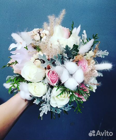 Букет цветов из сухоцветов